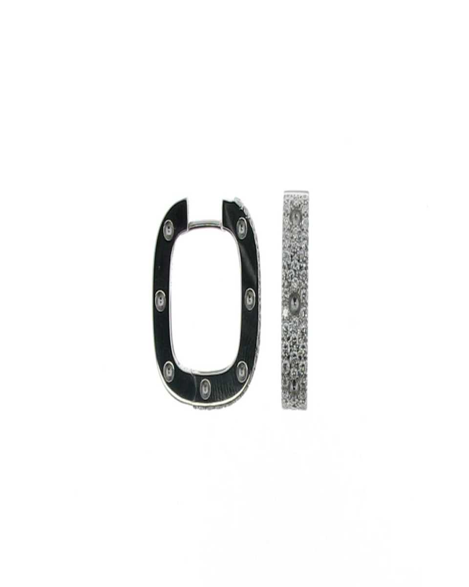 PAVE POIS MOI SQUARE EARRING